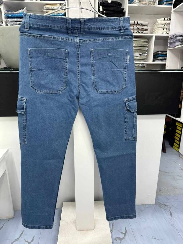 New Denim Cargo Pant Light