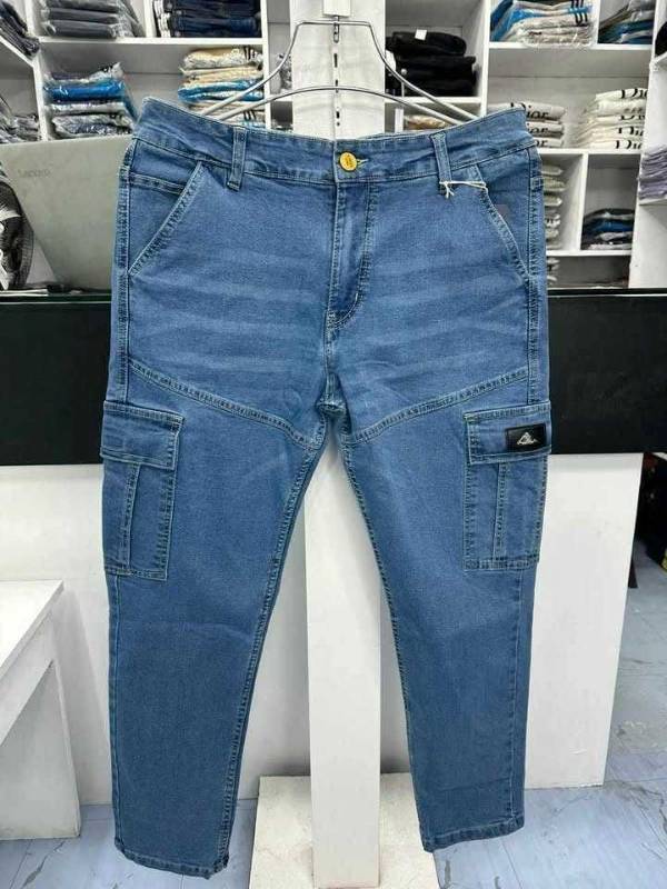 New Denim Cargo Pant Light